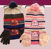 Character Glove, Beanie & Scarf Set-3 Piece Per Set