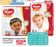 Huggies Gold Nappies Jumbo Pack-Per Pack