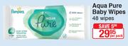 Pampers Aqua Pure Baby Wipes 48 Wipes-Per Pack