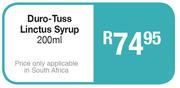 Duro-Tuss Linctus Syrup-200ml