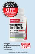 Biogen Supreme Probiotic 9 Strain-60 Capsules