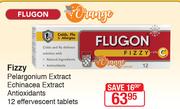 Flugon Fizzy Pelargonium Extract Echinacea Extract Antioxidants-12 Effervescent Tablets