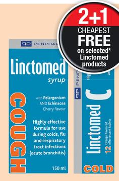 Linctomed Cough Syrup-150ml Each