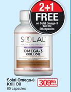 Solal Omega-3 Krill Oils-60 Capsules Each
