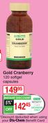 Gold Cranberry 120 Softgel Capsules
