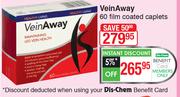 Vein Away 60 Film Coated Caplets