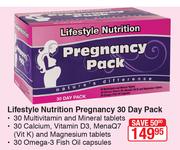 Lifestyle Nutrition Pregnancy 30 Day Pack