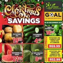Goal Supermarket : Christmas Savings (16 December - 19 December 2021)