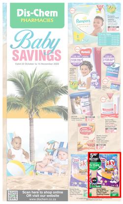 Dis-Chem : Baby Savings (23 October - 15 November 2020), page 1