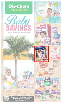 Dis-Chem : Baby Savings (23 October - 15 November 2020), page 1