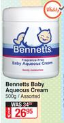 Bennetts Baby Aqueous Cream Assorted-500g