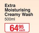 Johnson's Extra Moisturising Creamy Wash-500ml Each