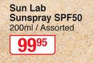 Sun Lab Sunspray SPF50 Assorted-200ml