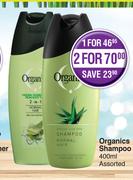 Organics Shampoo Assorted-400ml
