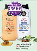 Good Stuff Shampoo Or Conditioner Assorted- 500ml Each