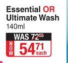 Gynaguard Essential Or Ultimate Wash-140ml Each