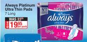 Always Platinum Ultra Thin Pads (7 Long)-Per Pack