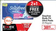 Stayfree Body Fit Ultra Pads (20 Regular)-Per Pack