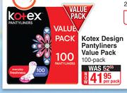 Kotex Design Pantyliners Value Pack (100's Pack)-Per Pack