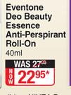 Nivea Eventone Deo Beauty Essence Anti-Perspirnat Roll-On Assorted-40ml