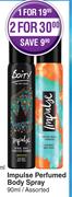 Impulse Perfumed Body Spray Assorted-90ml