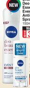 Nivea Eventone Deo Beauty Essence Even Tone Anti-Perspirnat Spray Assorted-150ml