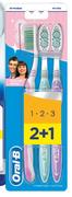 Oral-B 1-2-3 Delicate White Toothbrush -3 Pack Per Pack