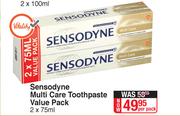 Sensodyne Multi Care Toothpaste Value Pack-2 x 75ml Per Pack