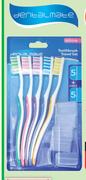 Toothbrushes Plus Caps-5 Pack Per Pack