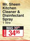Mr. Sheen Kitchen Cleaner & Disinfectant Spray-1Ltr