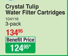 Crystal Tulip Water Filter Cartridges-3 Pack