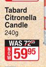 Tabard Citronella Candle-240g