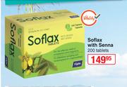 Soflax With Senna 200 Tablets