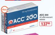 ACC 200 40 Effervescent Tablets