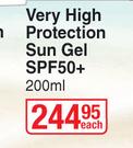 Cetaphil Very High Protection Sun Gel SPF50+-200ml Each