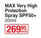 Bioderma MAX Very High Protection Spray SPF50+-200ml Each