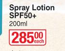 Bionike Spray Lotion SPF50+-200ml Each