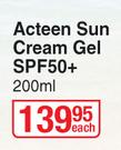 Bionike Acteen Sun Crean Gel SPF50+-200ml Each