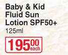 Bionike Baby & Kid Fluid Sun Lotion SPF50+-125ml Each