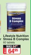 Lifestyle Nurition Stress B Complex 60 Tablets