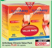 ArthrAway Chronic Value Pack (90 Caplets Plus 90 Caplets)-Per Pack