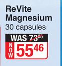 Revite Magnesium 30 Capsules