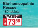 Bio-Homeopathic Rescue 180 Tablets