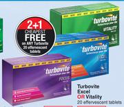 Turbovite Focus 20 Effervescent Tablets-Each