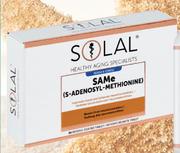 Solal SAMe(S-Adenosyl-Methionine) 30 Enteric Coated Tablets
