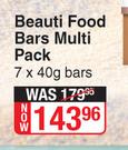 Beauti Food Bars Multi Pack 7 x 40g Bars
