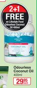 Lifestyle Food Odourless Coconut Oil-400ml Each