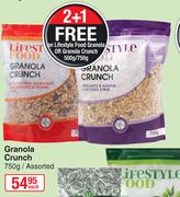 Lifestyle Food Granola Crunch Assorted-750g Each