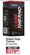 Biogen Rage Thermo 80 Capsules