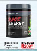 Biogen Rage Energy Assorted-320g